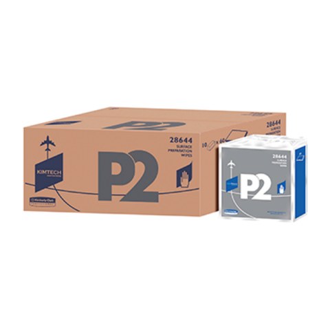 KIMTECH™ Aviation Wipes P2 Surface Preparation Wipes Quarterfold 60x10 — product code 28644
