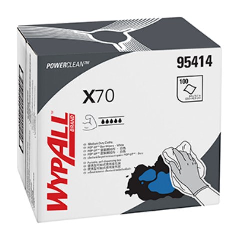 WYPALL® X70 POP-UP* Box Wipers — product code 95414D